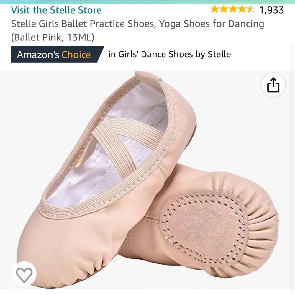 Girl’s Stelle Ballet Shoes Sz